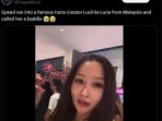 Viral! Lucinta Luna Dikenal Sebagai Youtuber IShowSpeed dari Malaysia, Netizen Indonesia Mendukung