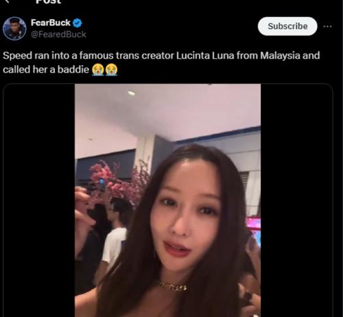 Viral! Lucinta Luna Dikenal Sebagai Youtuber IShowSpeed dari Malaysia, Netizen Indonesia Mendukung